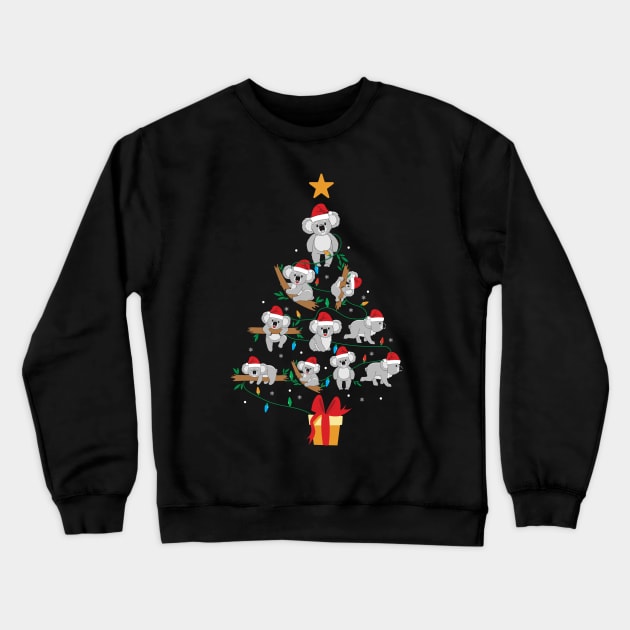 Koala Ornament Decoration Christmas Tree Crewneck Sweatshirt by MZeeDesigns